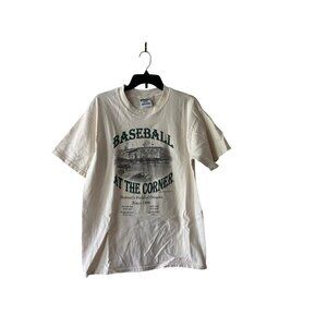 Vintage Detroit Tigers - “Baseball At The Corner” 1998 Stadium White Shirt L